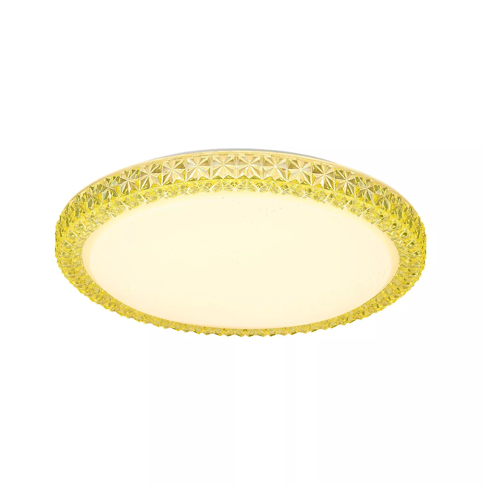 Потолочный светильник Кристалино Слим желтый круг Citilux CL715R362