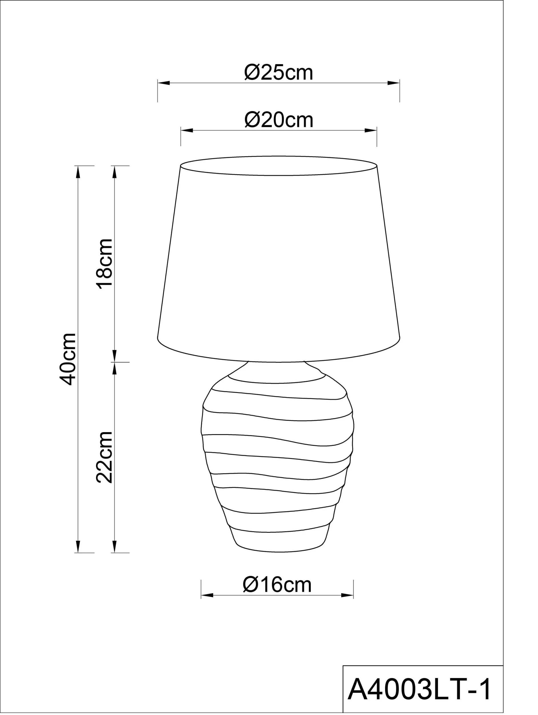 Лампа настольная Arte Lamp KORFU A4003LT-1CC