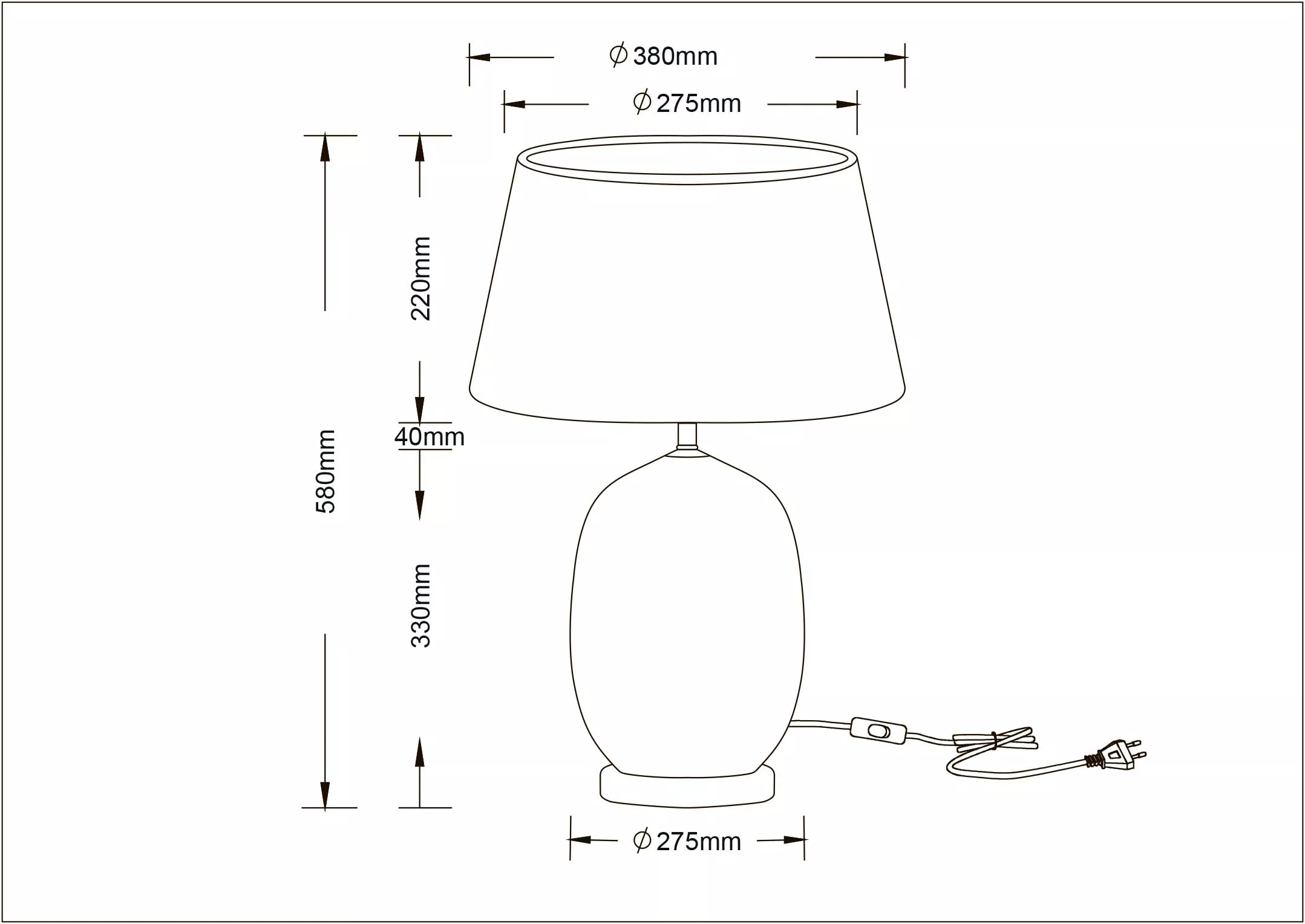 Лампа настольная ARTE LAMP SARIN A4061LT-1CC