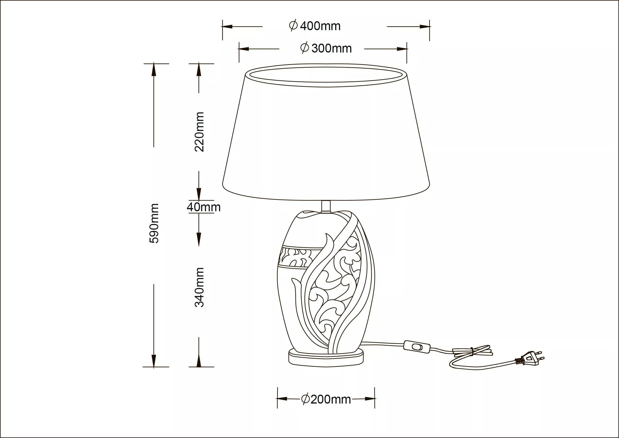 Лампа настольная ARTE LAMP RUBY A4064LT-1BR