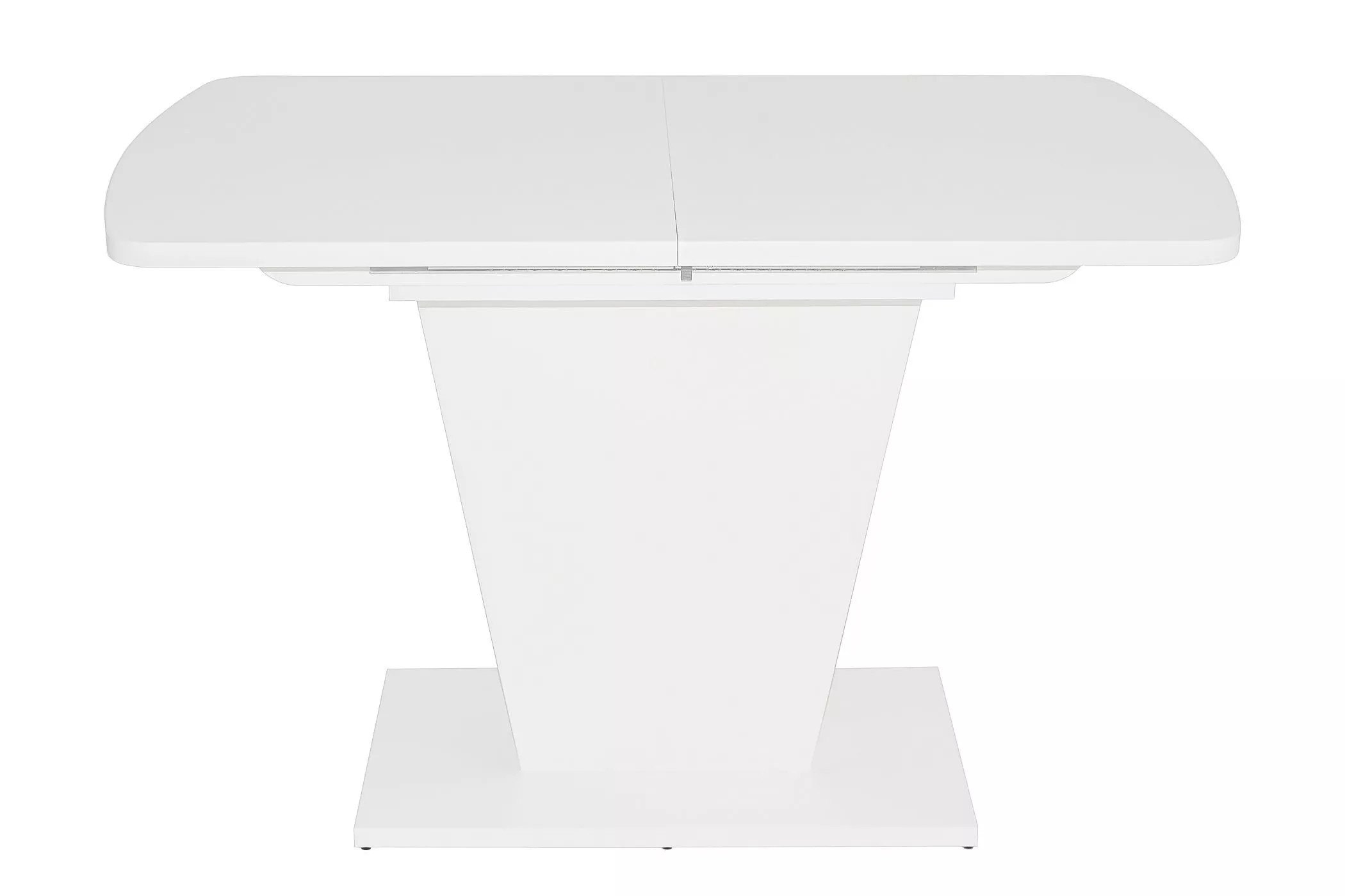 Стол раздвижной на опоре Sheldon белый структурный 77036