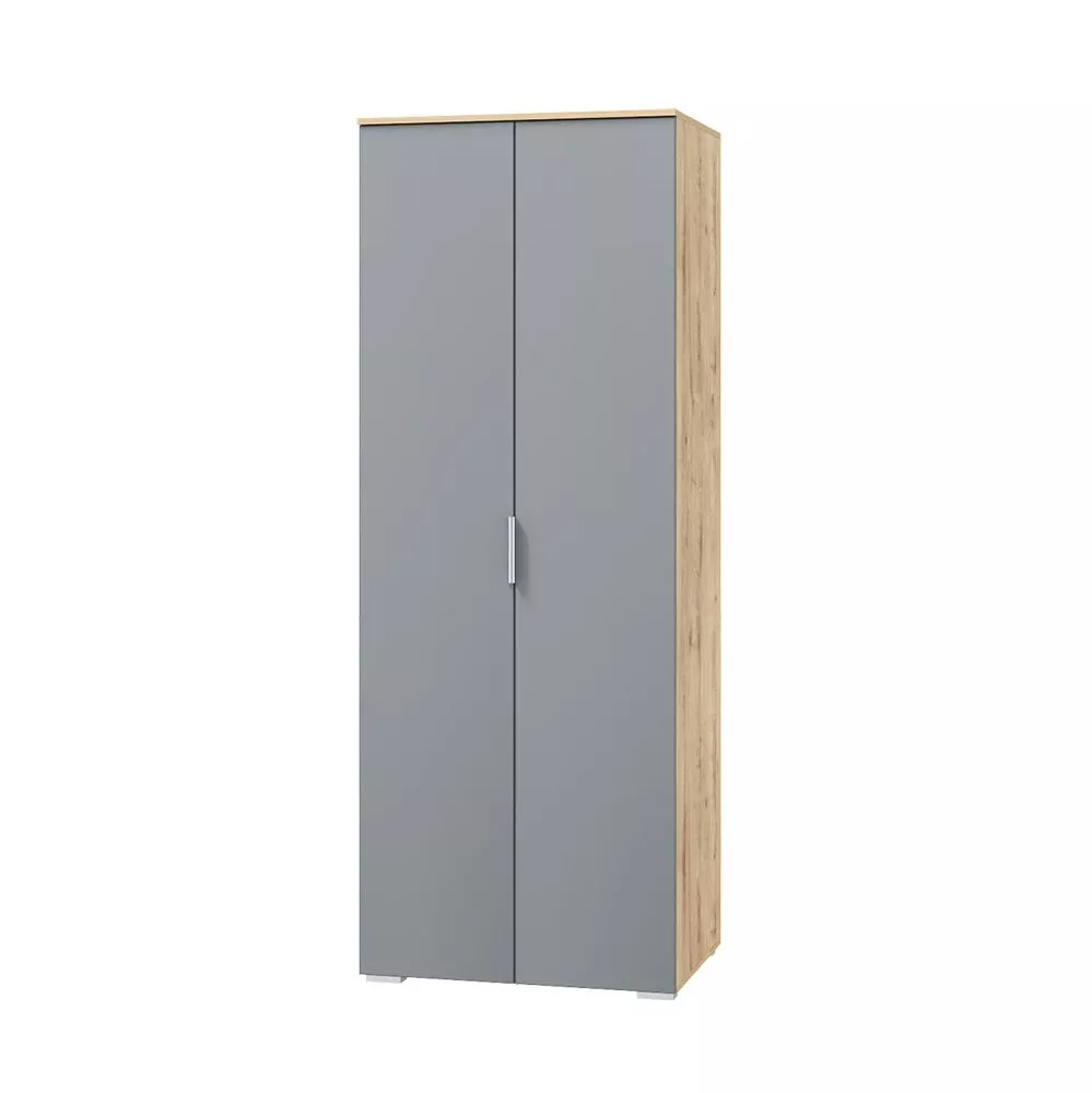 Шкаф для одежды 2 двери смоки софт Сканди МЛК