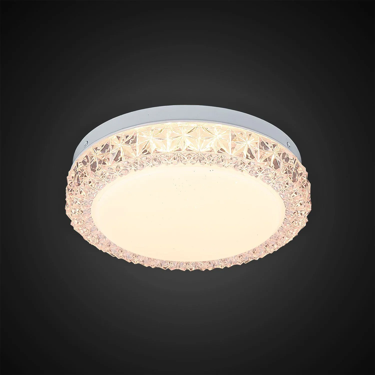 Потолочный светильник Кристалино Слим розовый круг Citilux CL715R124