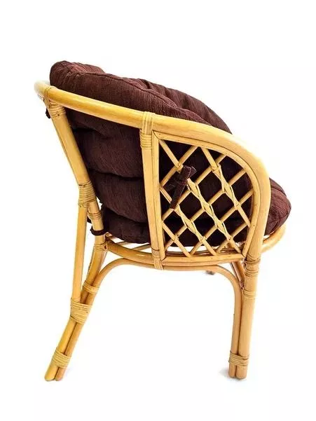 Комплект мебели из ротанга Багама с диваном мед (подушки шенилл полные коричневые)