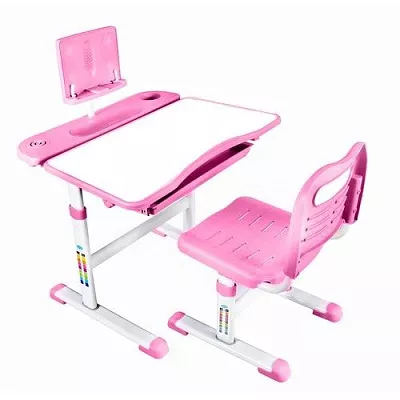 Комплект парта и стул (растущие) SET HOLTO-17А Розовый