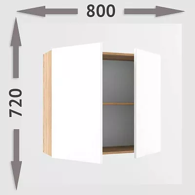 Шкаф навесной В 800 Тальк 2 кат (h=720)