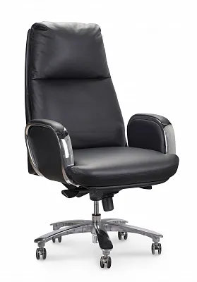 Кресло руководителя NORDEN Сенат натуральная кожа черный YS1815A-black
