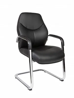 Кресло офисное Леман CF черная экокожа F395 black NORDEN
