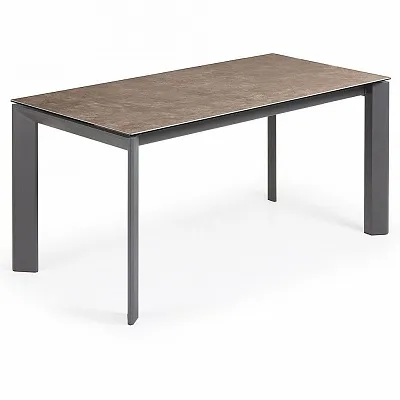Обеденный стол La Forma Atta 220х90 коричневый 051246