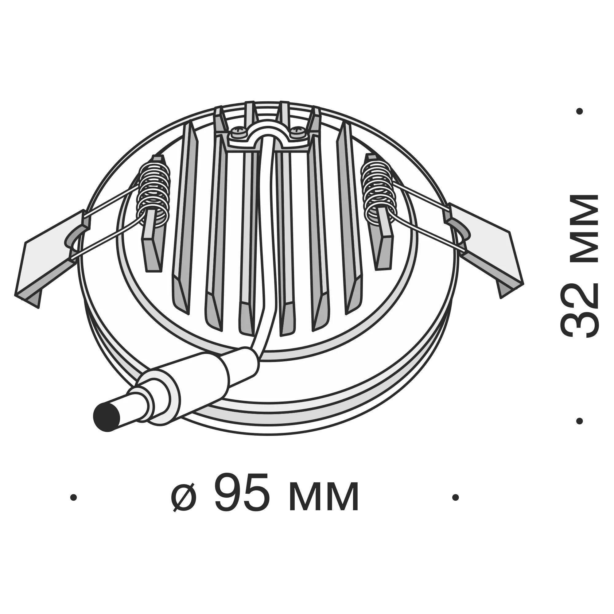 Точечный встраиваемый светильник Maytoni Technical Phanton DL2001-L12W