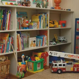 хранение игрушек в детской комнате