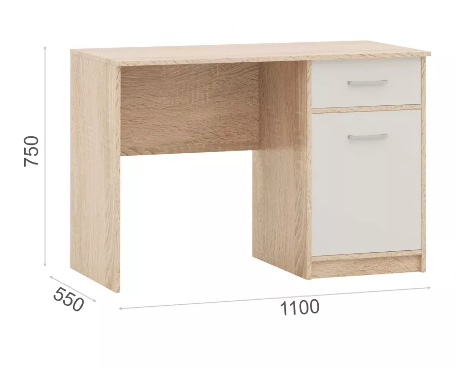 Письменный стол Стелс 110 см со шкафчиком