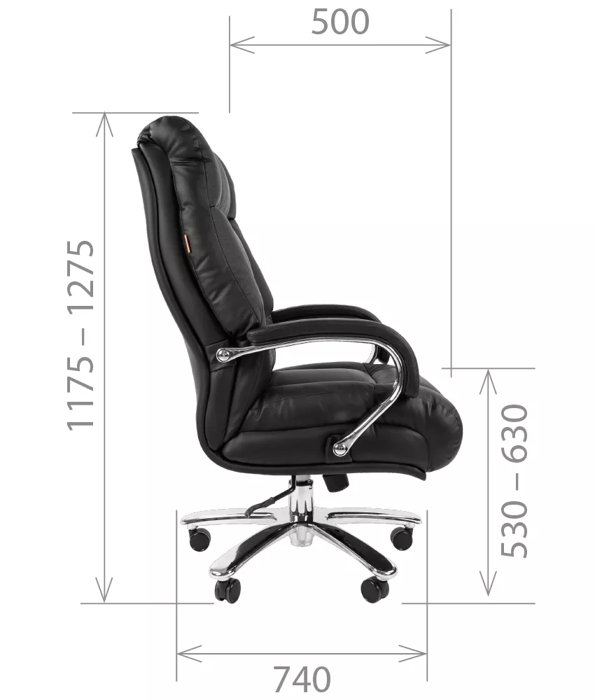 Кресло руководителя (до 250 кг) CHAIRMAN 405 кожа