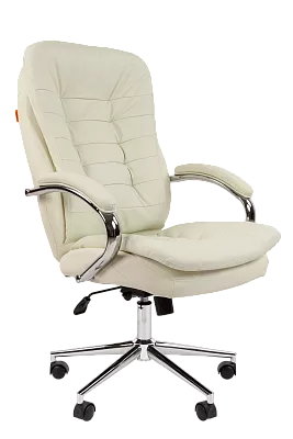 Кресло руководителя CHAIRMAN 795 усиленное до 150 кг белая кожа