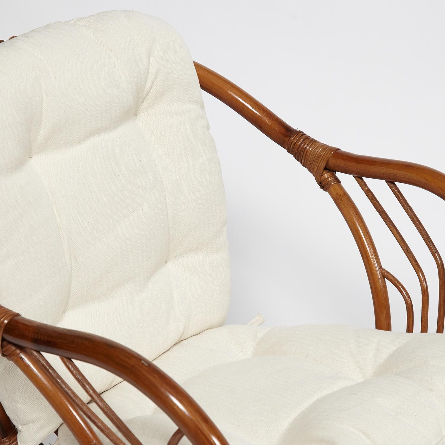 ТЕРРАСНЫЙ КОМПЛЕКТ NEW BOGOTA (2 кресла + стол) с подушками коричневый