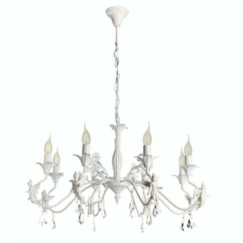 Подвесная люстра Arte Lamp ANGELINA белый A5349LM-8WH