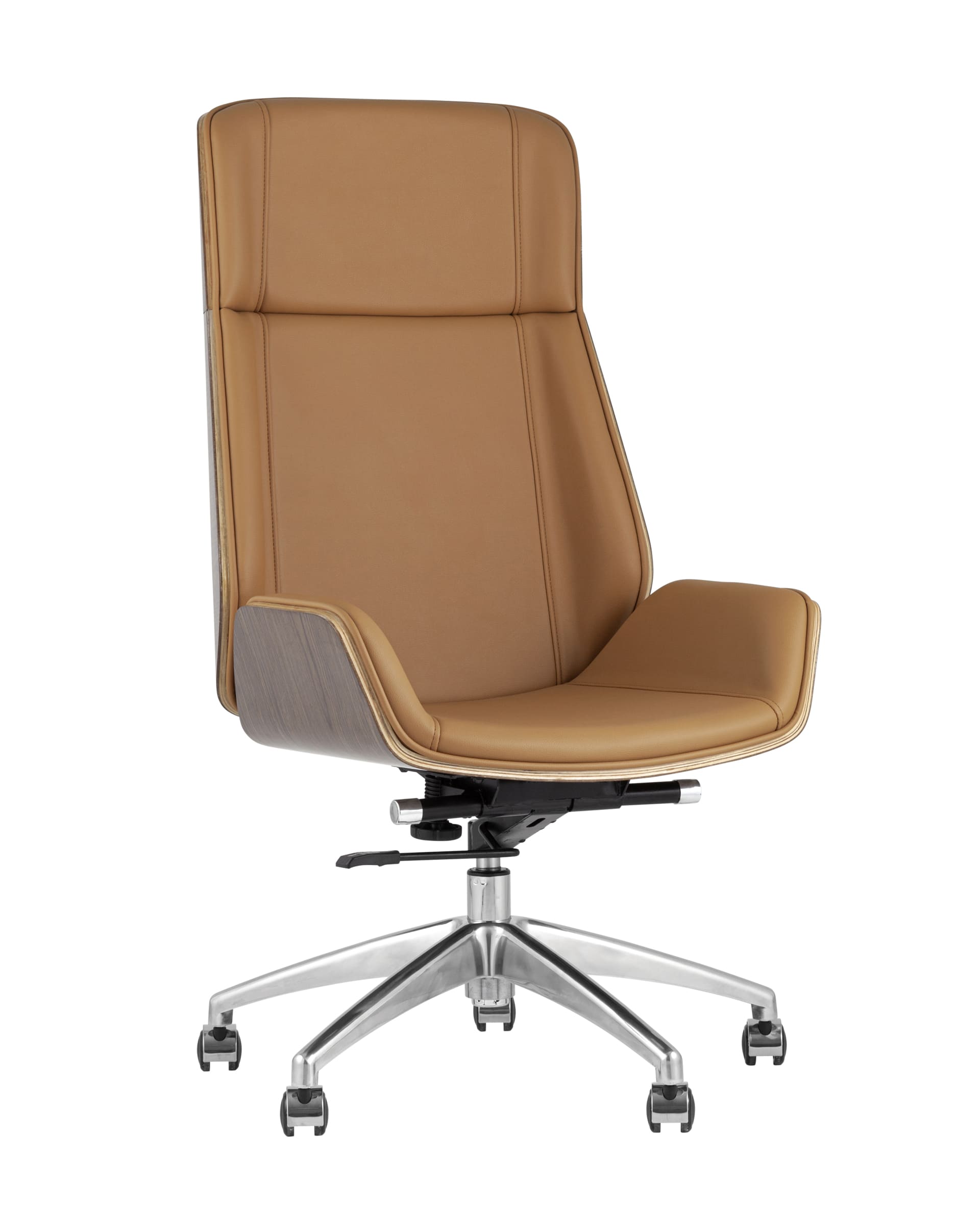 Кресло руководителя TopChairs Crown коричневое (02065)