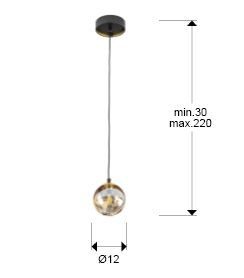 Подвесной светильник Schuller Dark 153782