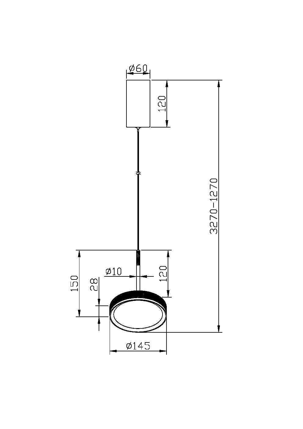 Подвесной светильник Maytoni El MOD041PL-L15TR3K