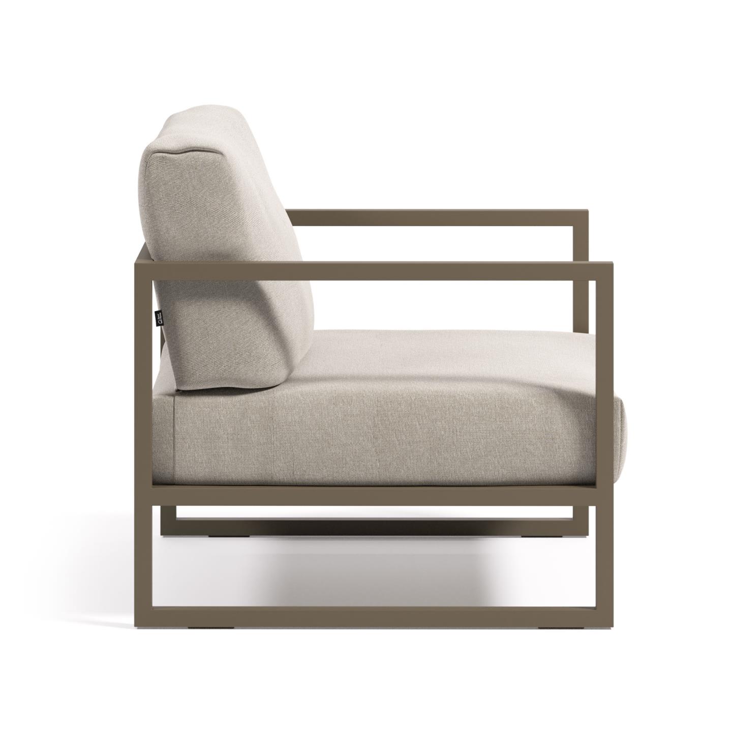 Кресло для улицы La Forma Comova светло-серый / зеленый