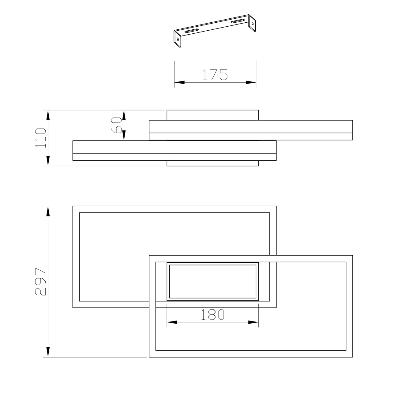 Накладная люстра ESCADA TWINS 10242/3LED