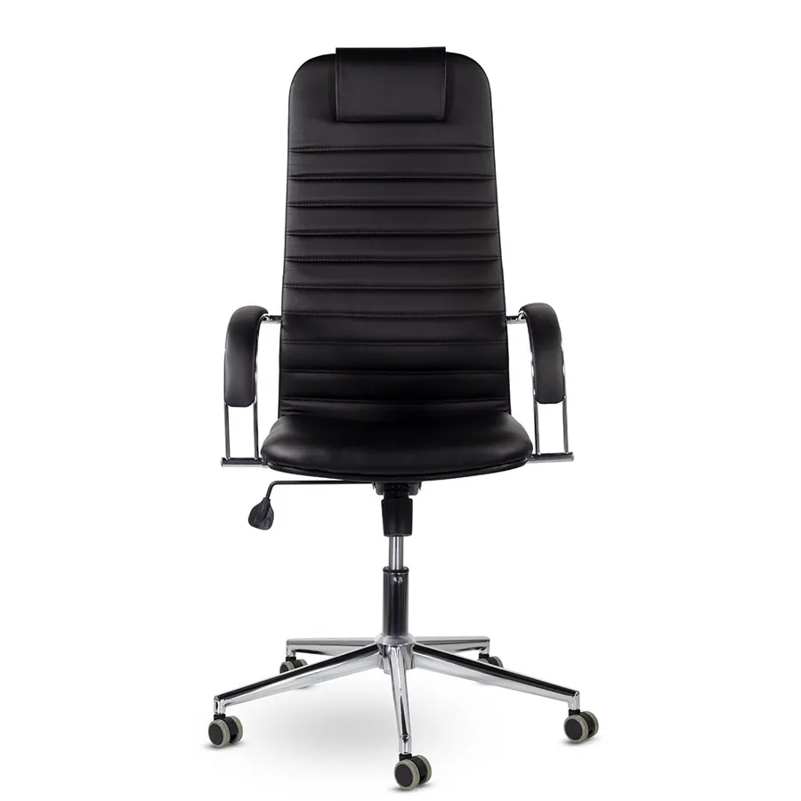 Кресло компьютерное СН-601 Соло хром черный