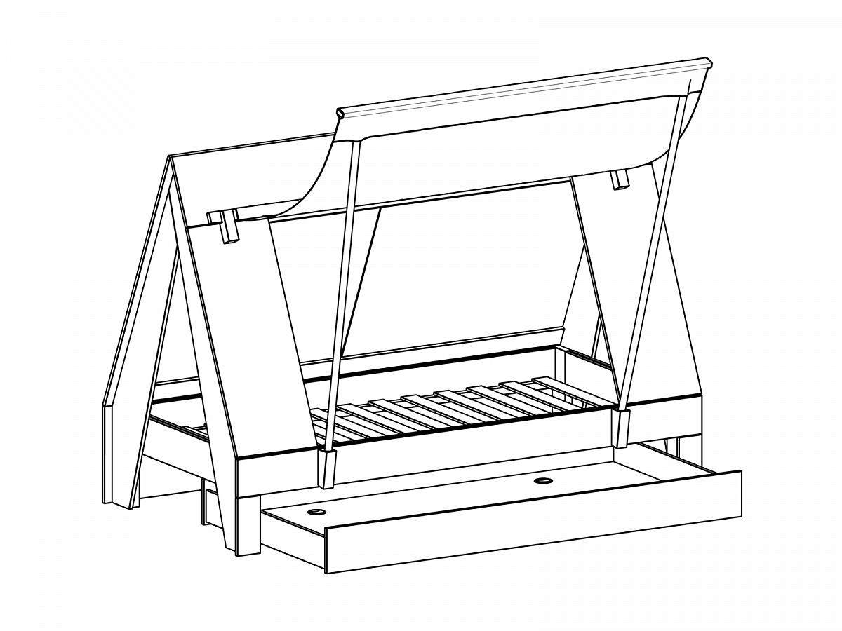 Кровать домик Campi 340932