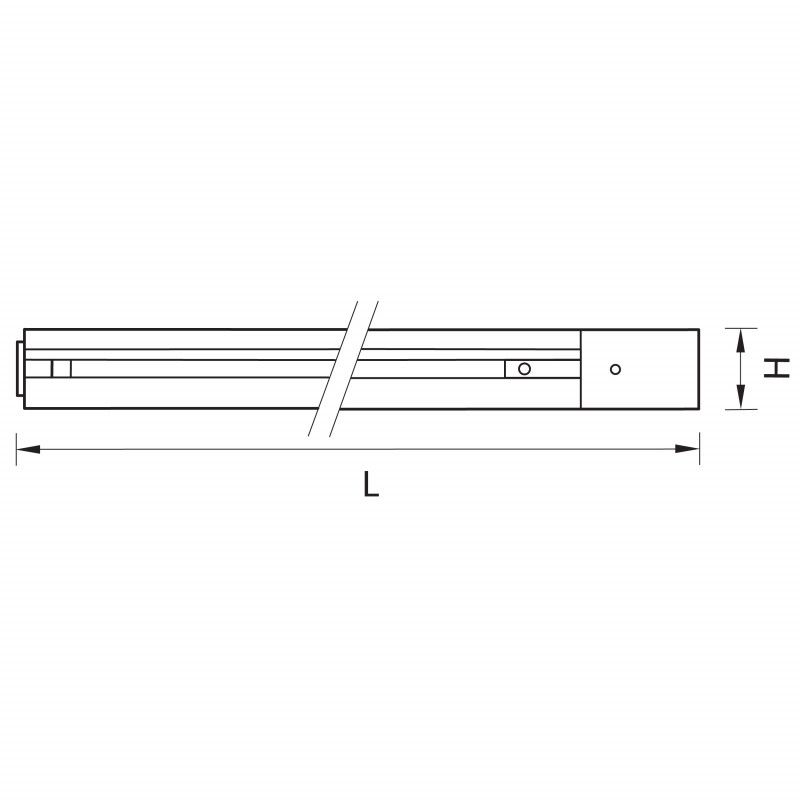 Шинопровод Lightstar Track 1 white in 501035