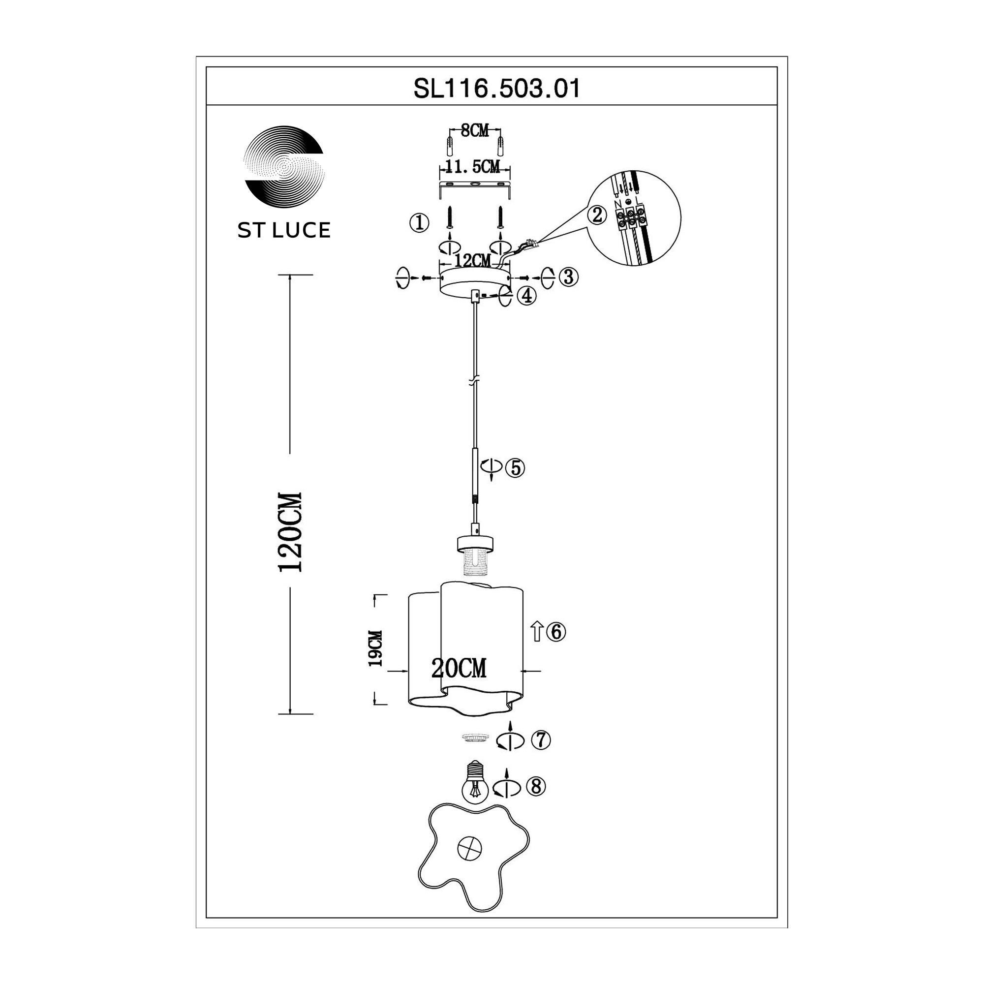 Подвесной светильник ST LUCE ONDE SL116.503.01