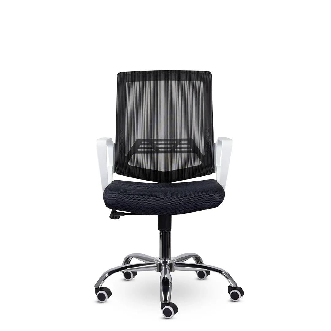 Кресло компьютерное Квадро М-807 WHITE CH черный