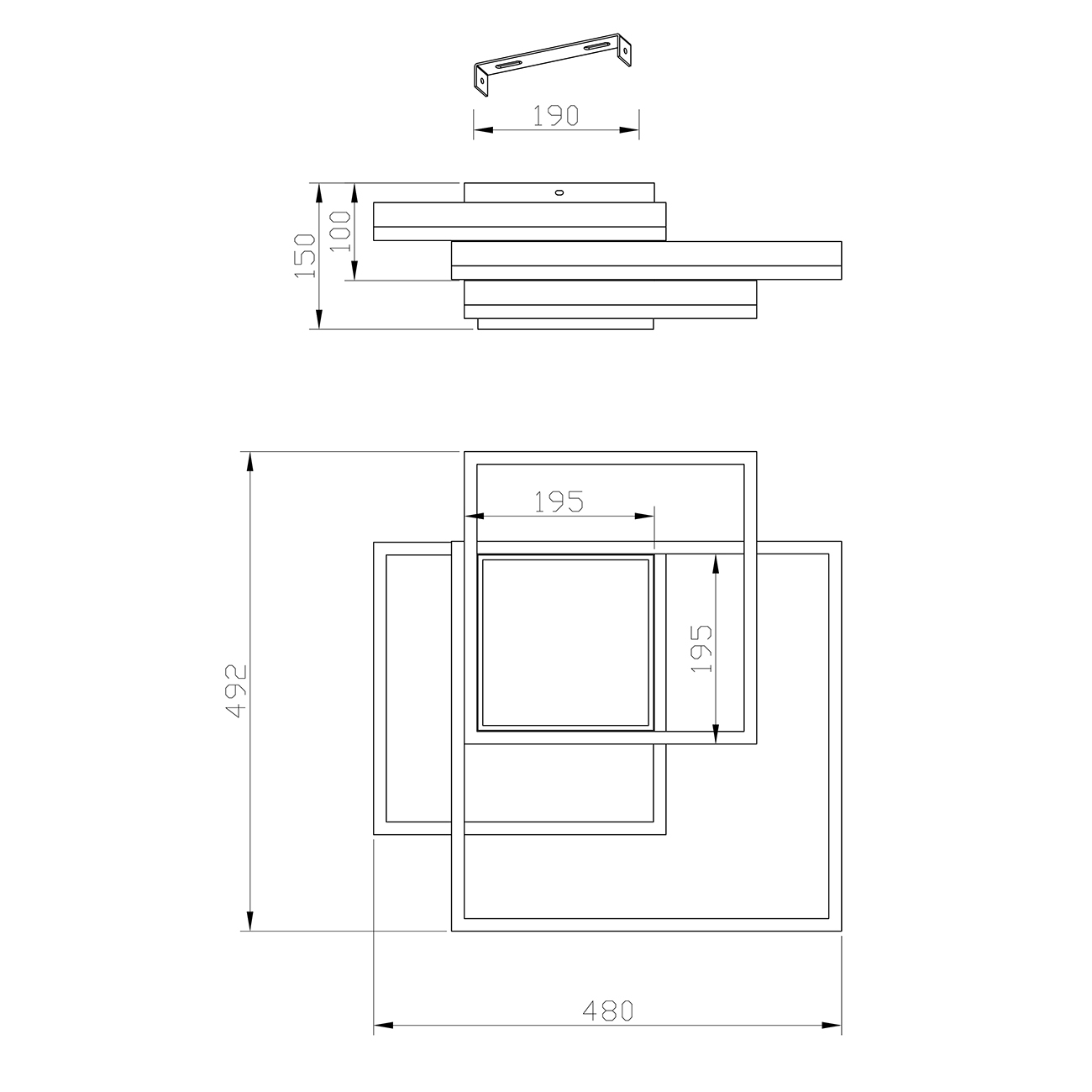 Накладная люстра ESCADA TWINS 10242/4LED