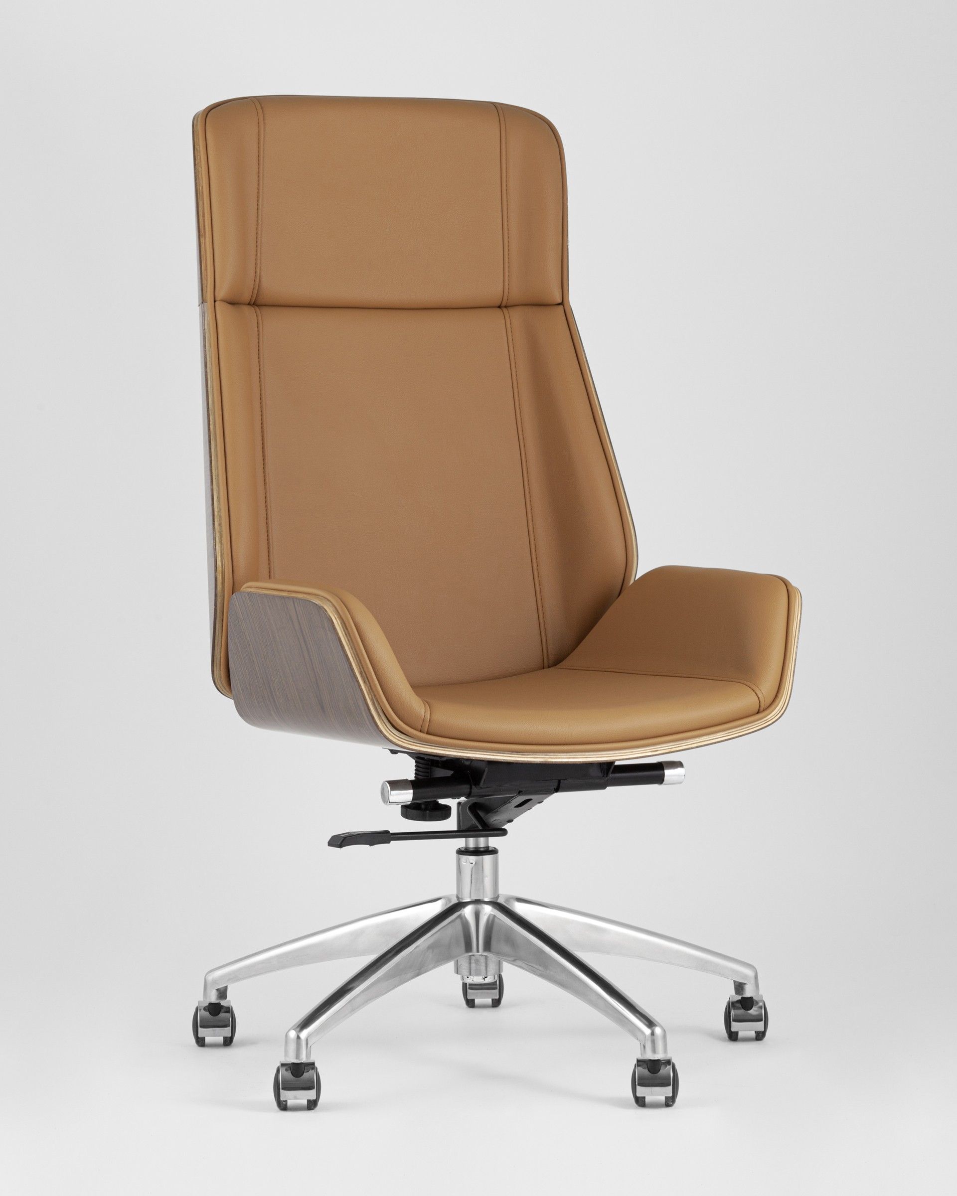 Кресло руководителя TopChairs Crown коричневое (02065)