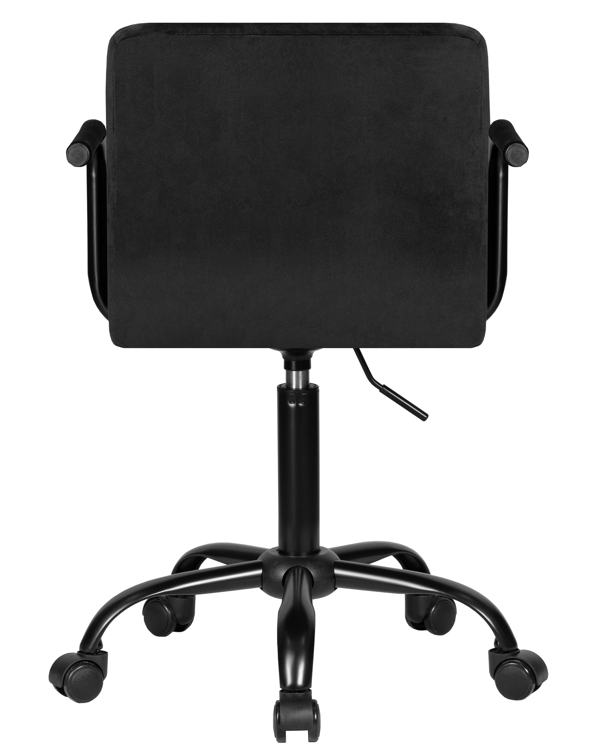 Офисное кресло для персонала DOBRIN TERRY BLACK черный велюр MJ9-101