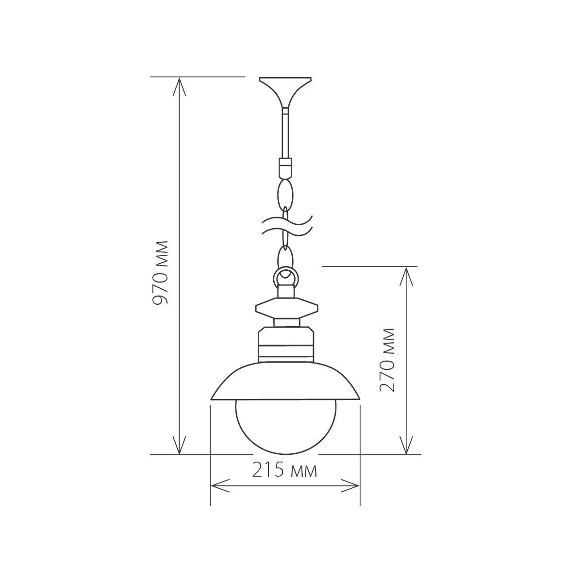 Уличный подвесной светильник Elektrostandard Talli GL 3002H Брауни