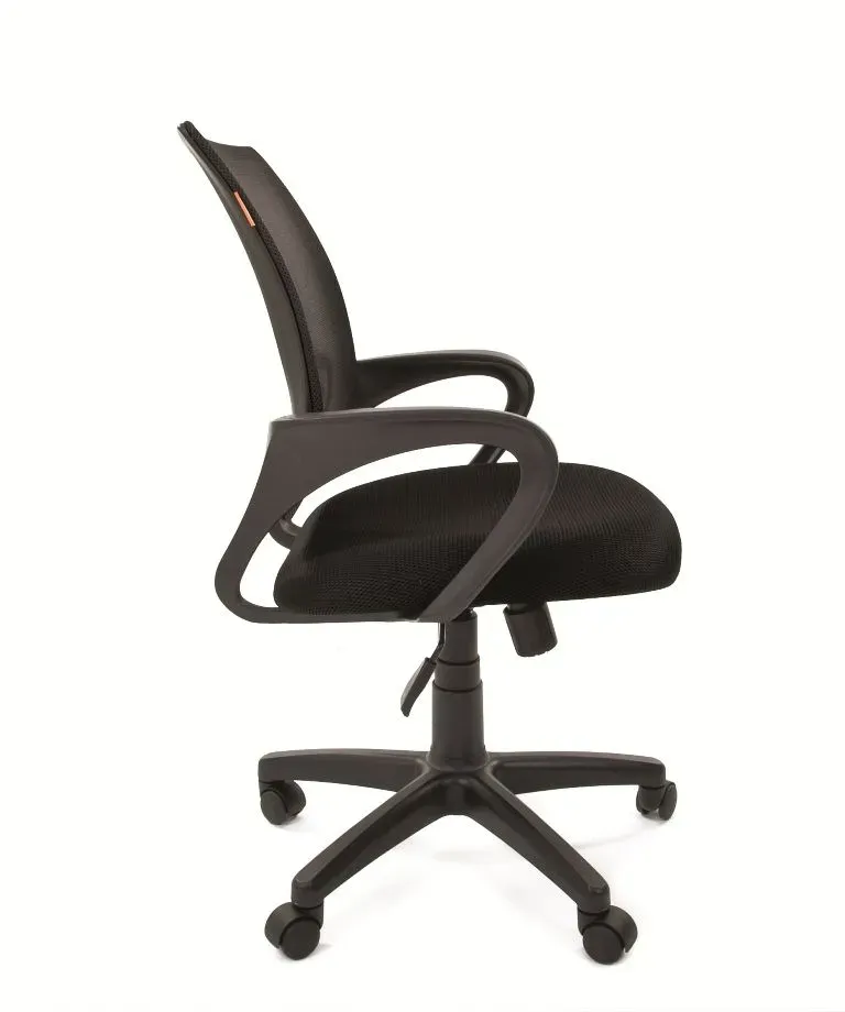 Кресло для персонала Chairman 696 black TW с поддержкой поясницы ткань сетка черный