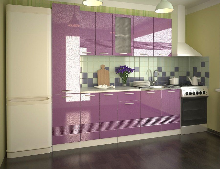 Кухонный гарнитур ВОЛНА Фиолетовый металлик 2200</div>