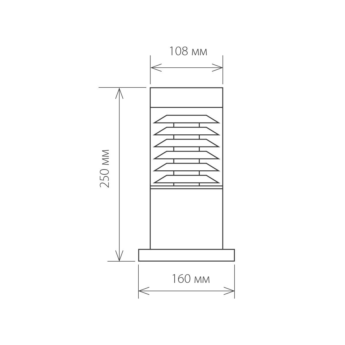 Садово-парковый фонарь Elektrostandard Strada 1508 TECHNO Серый