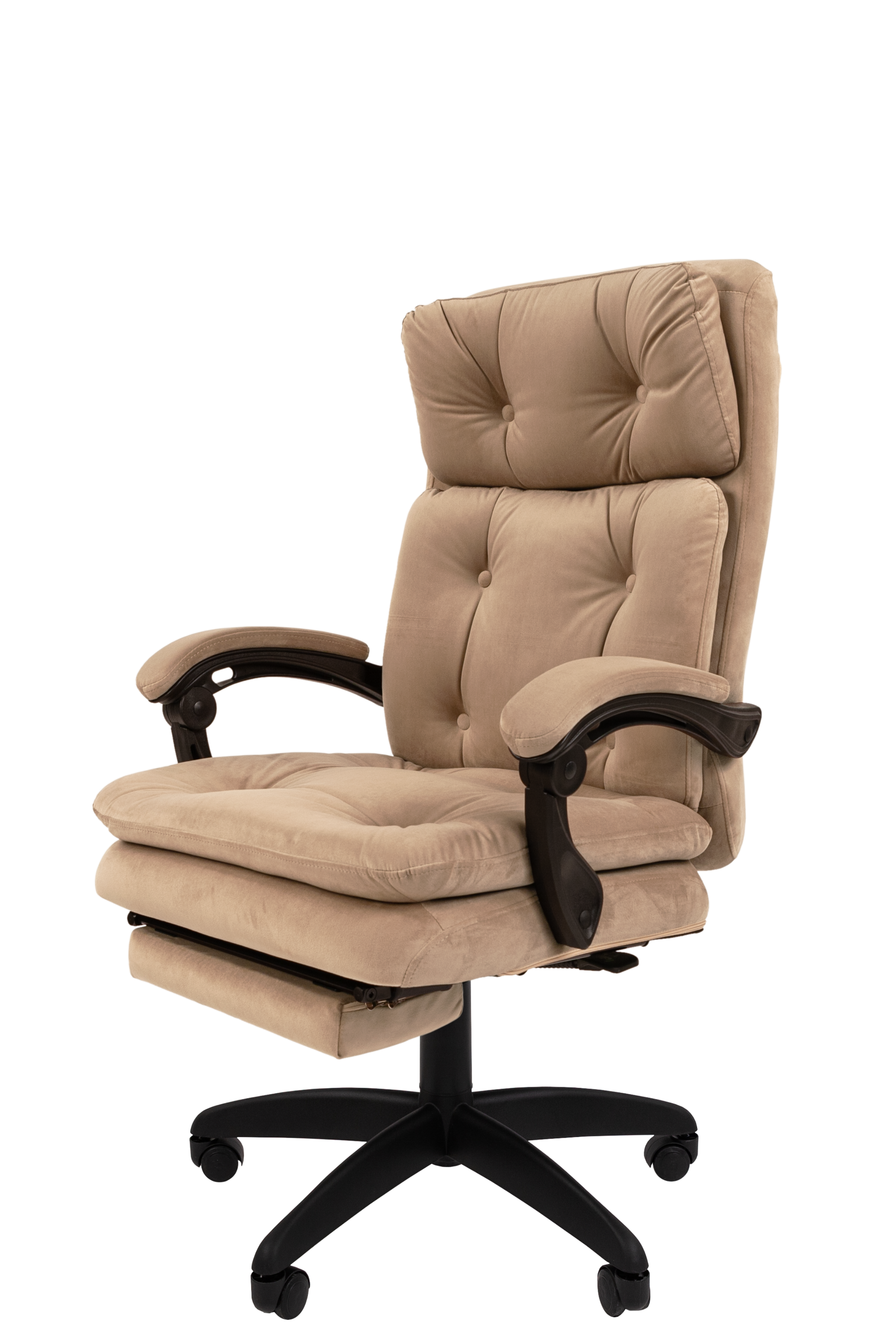 Кресло для руководителя усиленное (до 150 кг) CHAIRMAN HOME 442 темно-бежевый