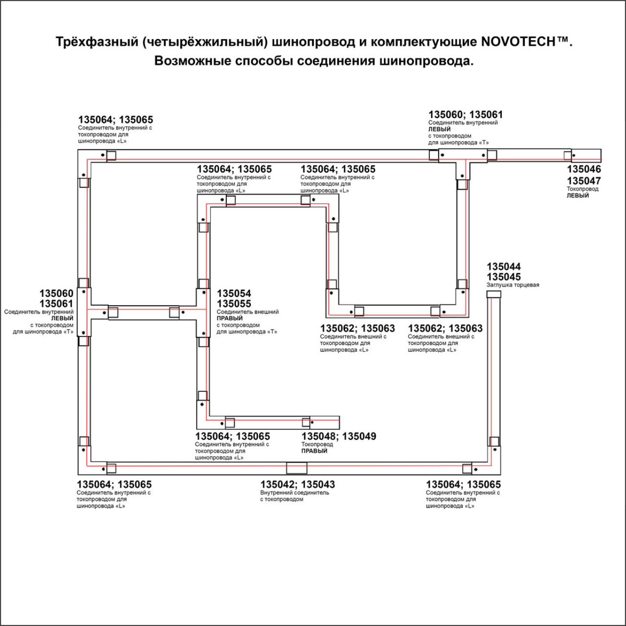 Шинопровод NOVOTECH PORT 135235