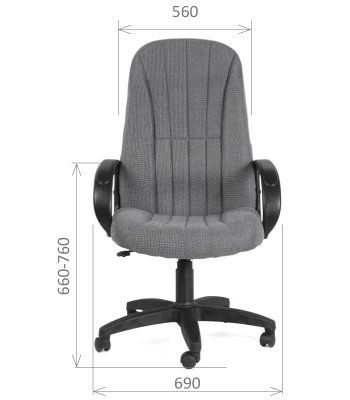 Кресло для руководителя CHAIRMAN 685 ст серый