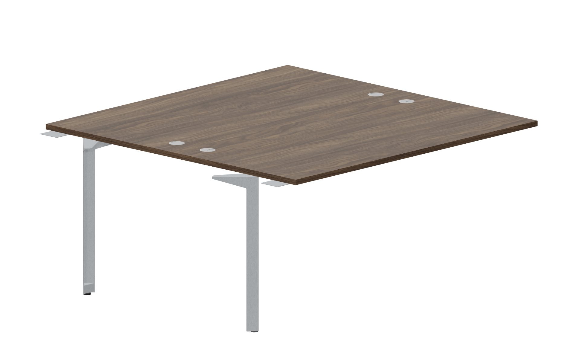 Приставной стол bench на 2 рабочих места 158х156,6х75 см (4 громмета) Ray RY2TPG168