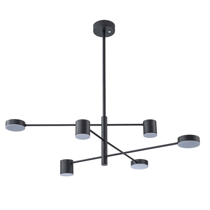 Люстра на штанге ARTE LAMP STANLEY A2476PL-40BK