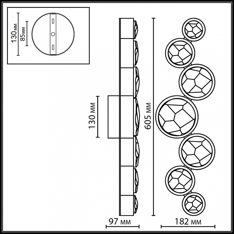 Бра ODEON LIGHT SPILLA 7174/15WLA