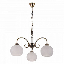 Подвесная люстра Arte Lamp MARGO коричневый, белый A9317LM-3AB