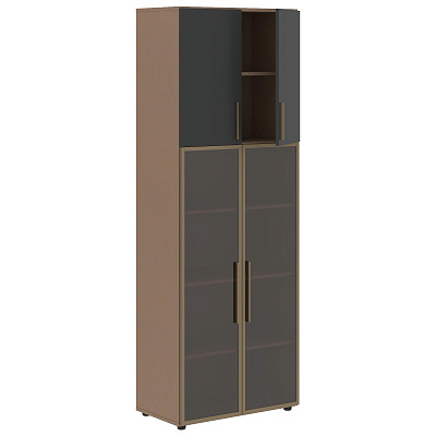 Шкаф комбинированный Skyland ВЕЛИОН (VELION) VHCS 80.2 800х430х2253 Кобра / Яшма черный