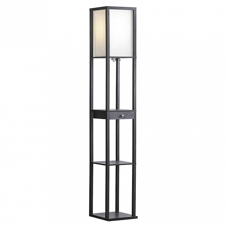 Деревянный торшер с полками Lussole WOODRUFF GRLSP-0333