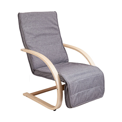 Кресло-качалка Grand серый ткань 72150