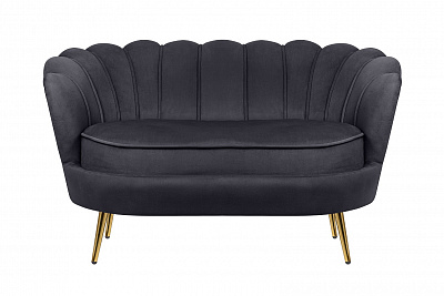 Дизайнерский двухместный диван Pearl Double Black Черный