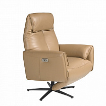 Вращающееся кресло Angel Cerda Double Relax/ 5086 с кожаной обивкой