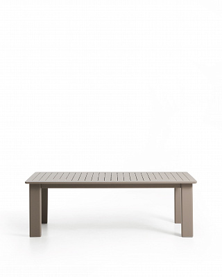 Раздвижной стол La forma Livorno из алюминия цвета таупе 233(350) x 100 см 482608